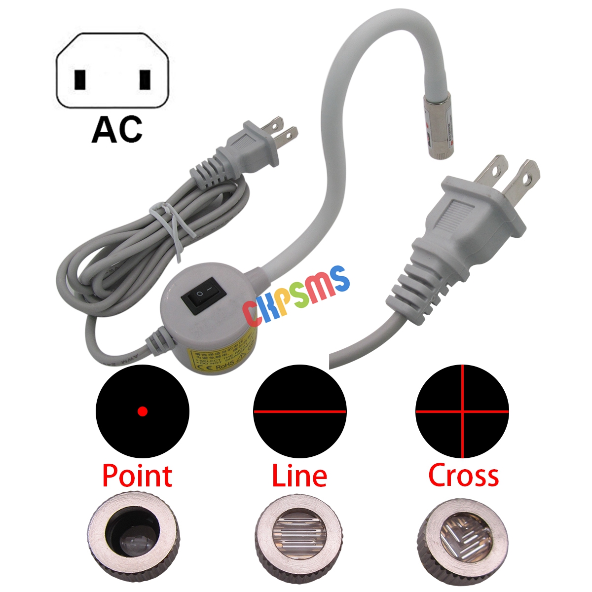 Industrial Laser Equipment - 110V-120V AC Plug Magnetic Base, 360°