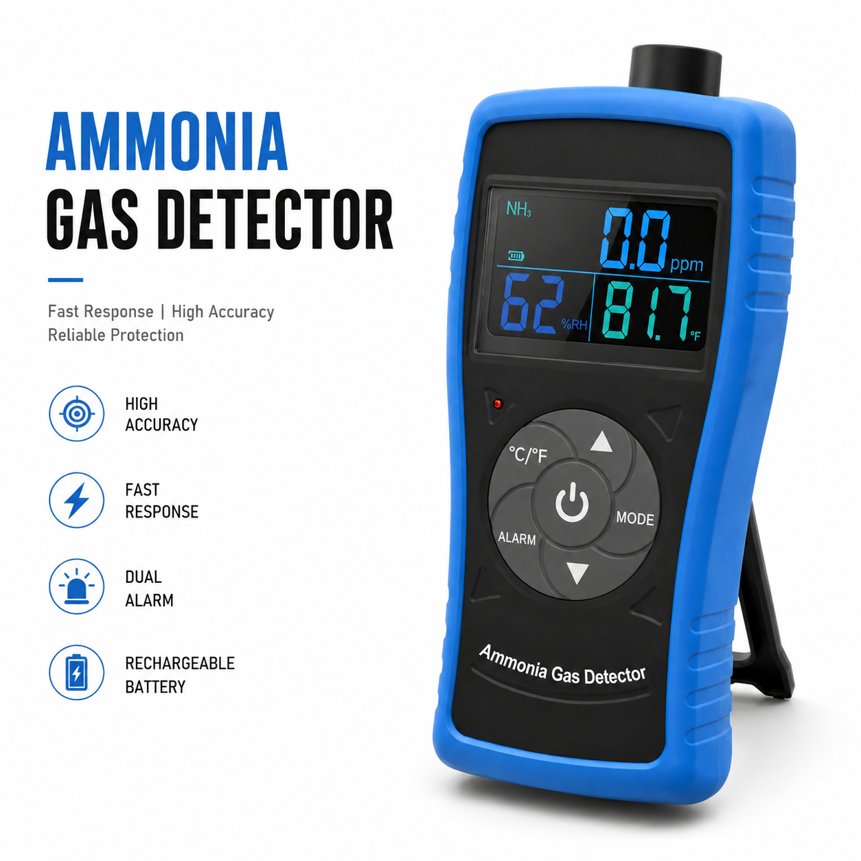 Industrial Visual - HoldPeak Portable Ammonia Gas Detector NH3