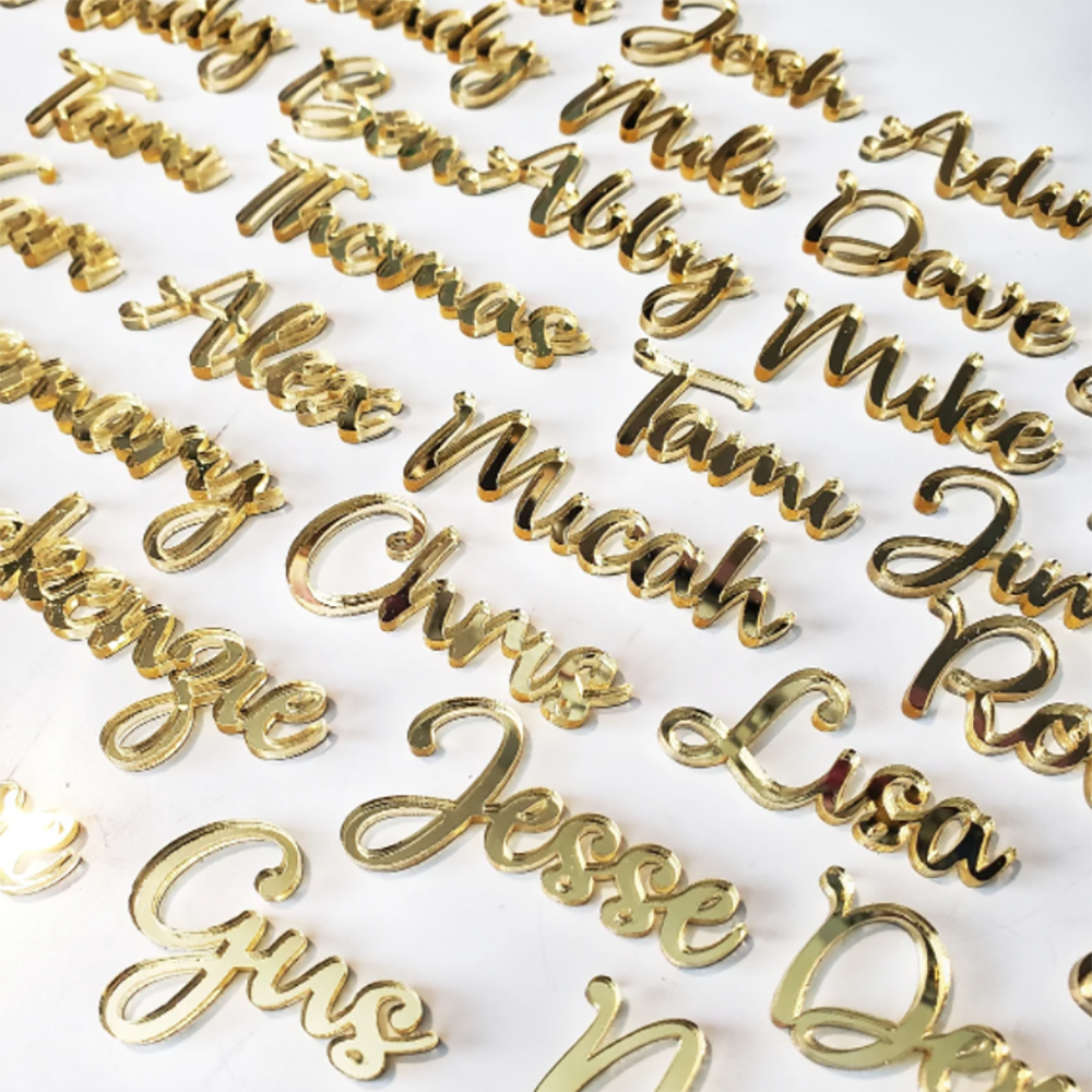 Laser Engraving Software - 20Pcs Personalized Engraved Wedding Name Place