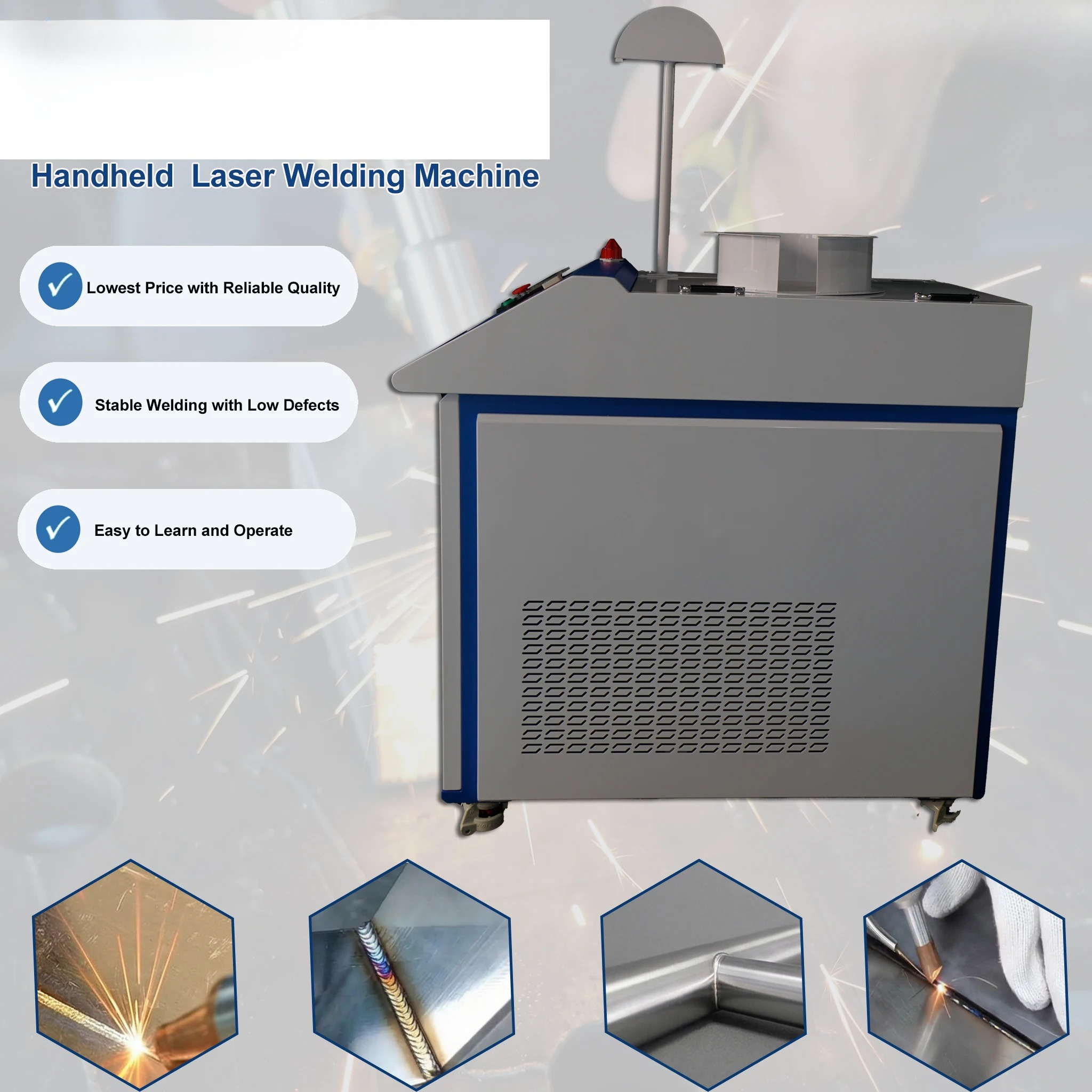 Industrial Laser Welding Machine Hand Held - Fast Welding Cheapest CE Certified Industrial