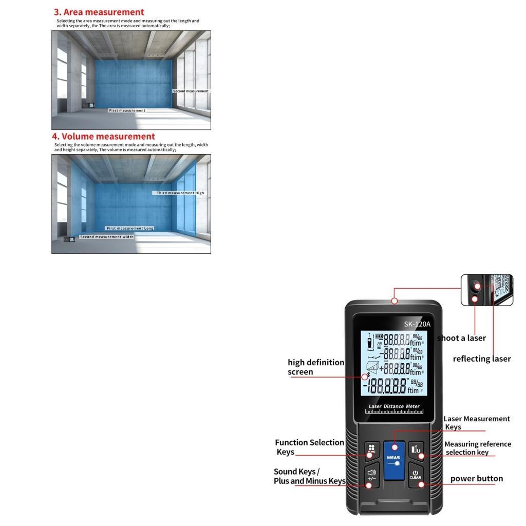 Industrial Laser Training - 652F Lasers Tape Measure Distance Meter