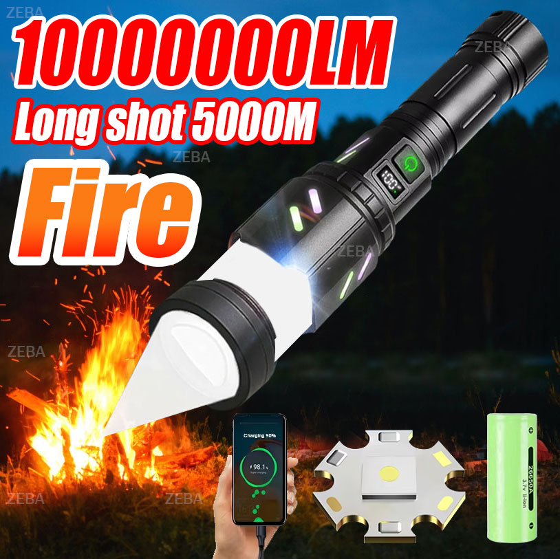 Industrial Laser Pointer - 100000LM Military Tactical Firestarter Flashlight High