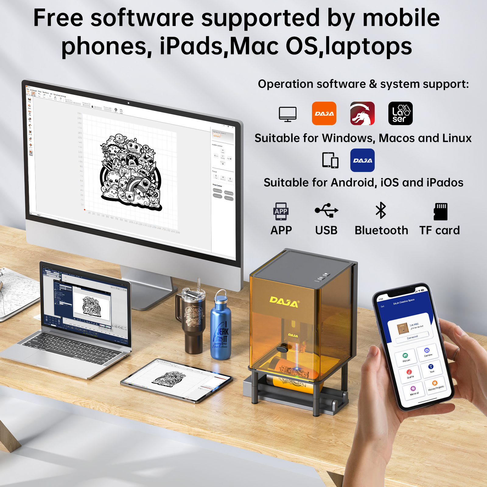 DAJA DJ6 Pro Mini Laser Engrav - Laser Engraving Software 리뷰 및 가격