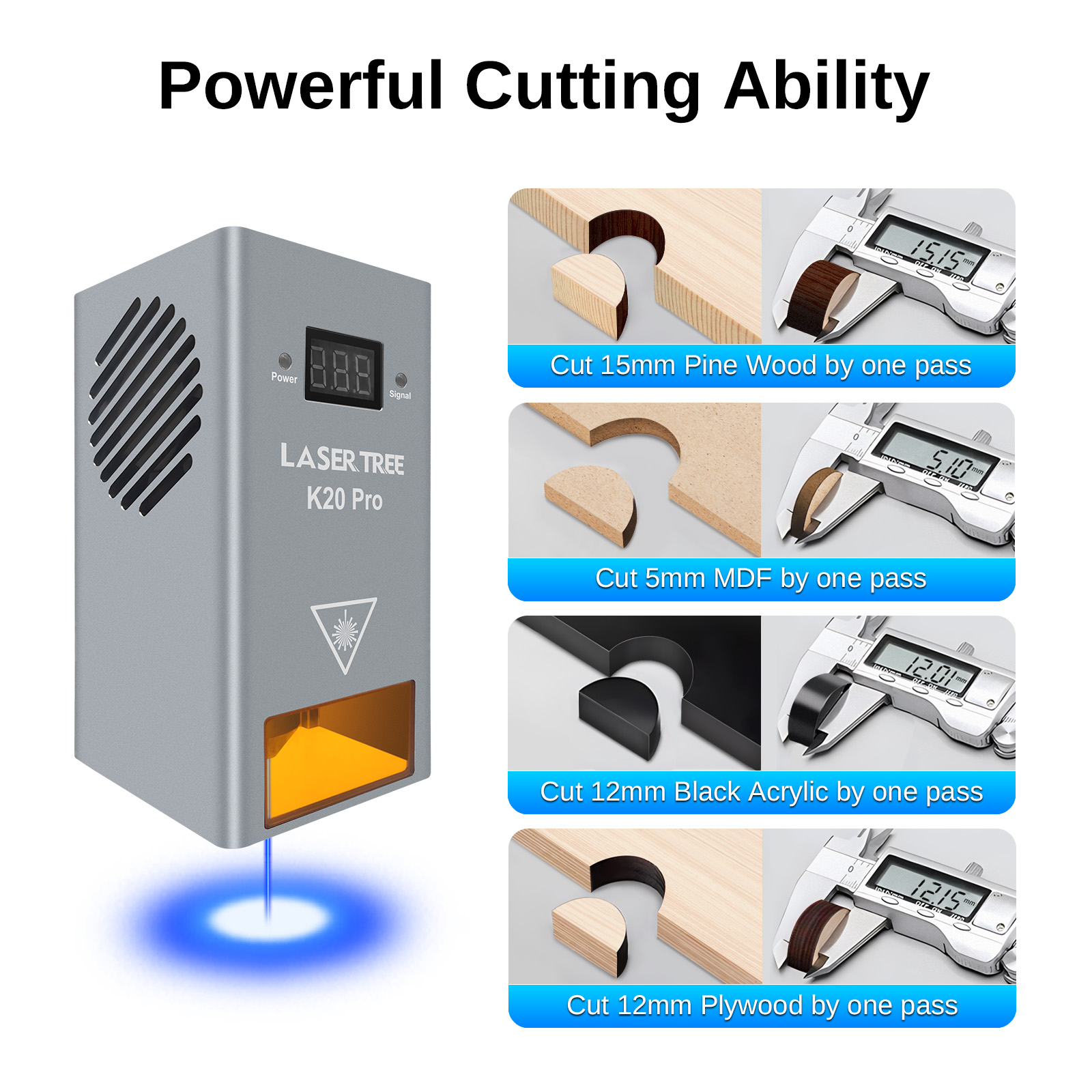 LASER TREE K20 20W Optical Pow - Laser Engraving Software 리뷰 및 가격