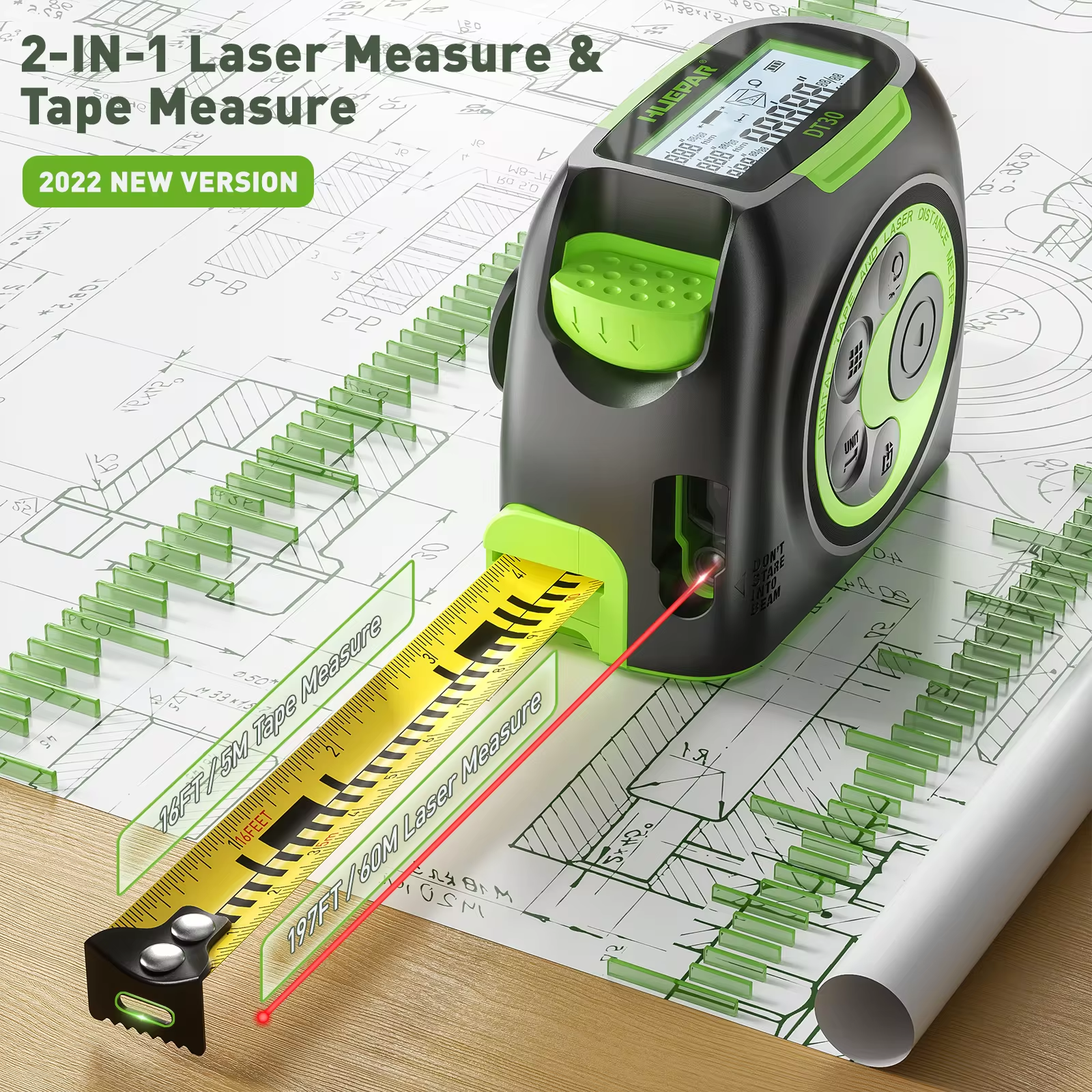 Huepar Digital 60M 197ft Laser - Industrial Laser Training 리뷰 및 가격