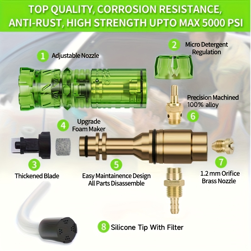 Pressure Washer Aluminum Foam  - Laser Nozzle Ceramic 리뷰 및 가격