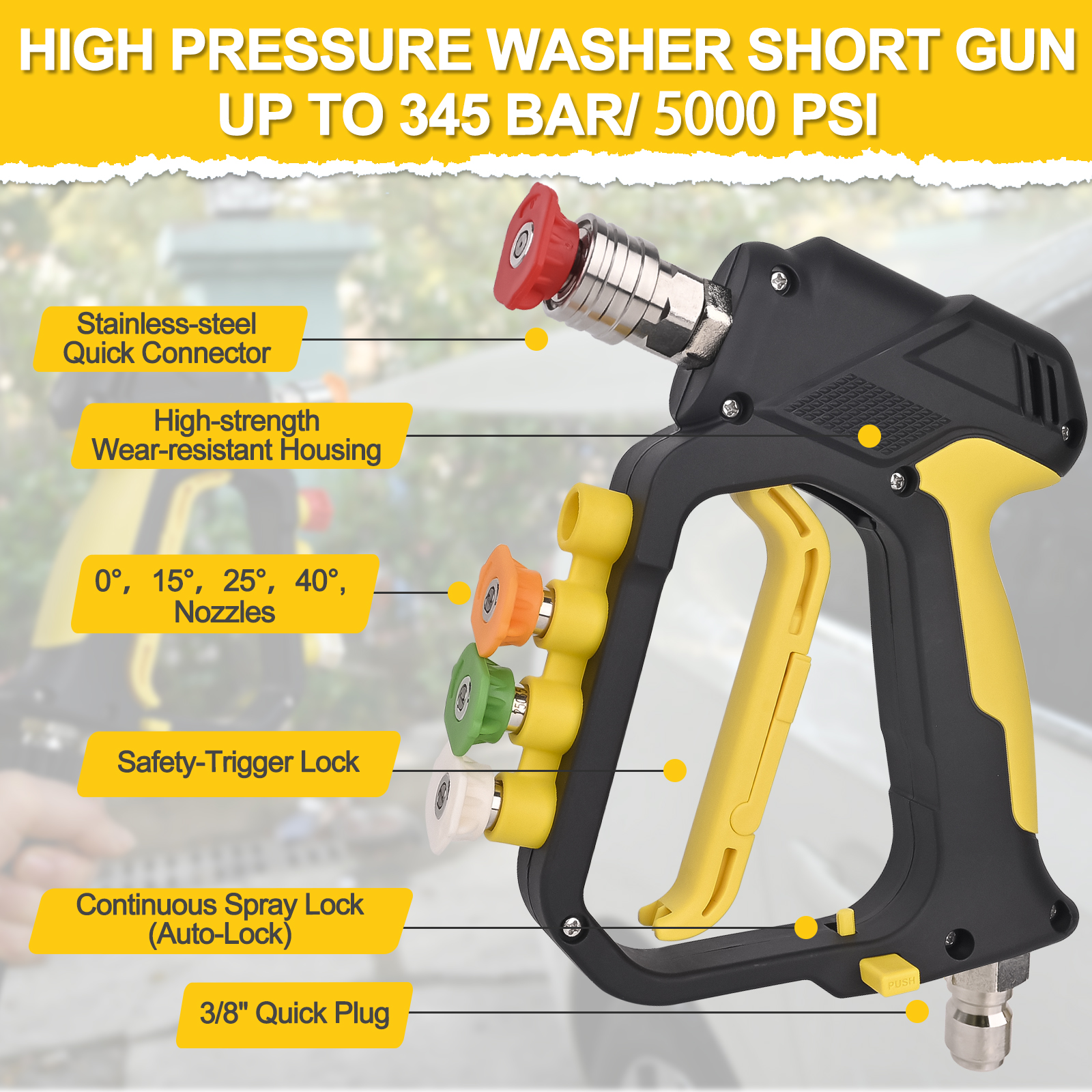 High Pressure Washer Short Spr - Laser Nozzle Ceramic 리뷰 및 가격