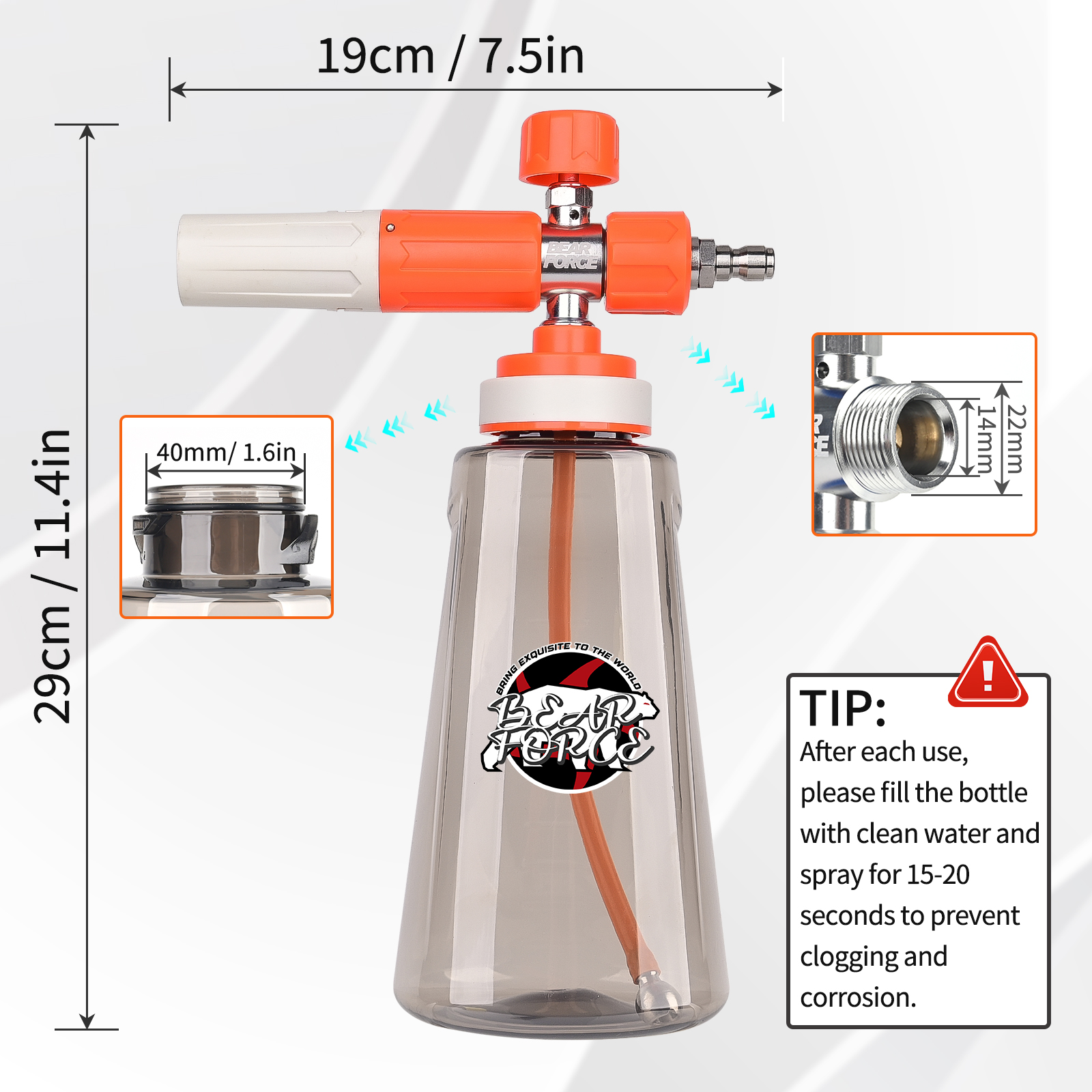 Pressure Washer Upgraded Foam  - Laser Nozzle Ceramic 리뷰 및 가격