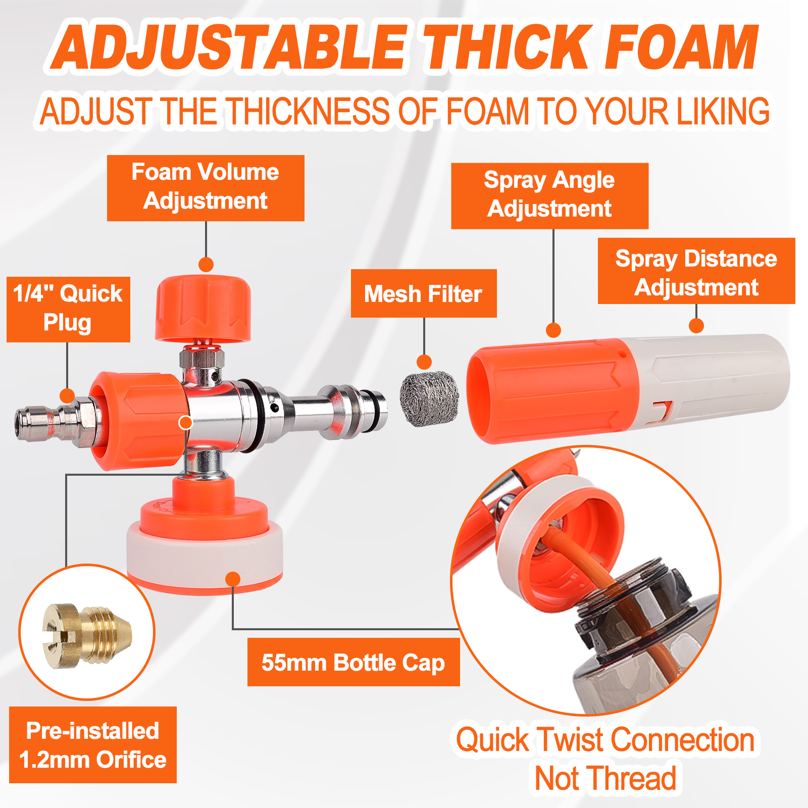 Pressure Washer Upgraded Foam  - Laser Nozzle Ceramic 리뷰 및 가격