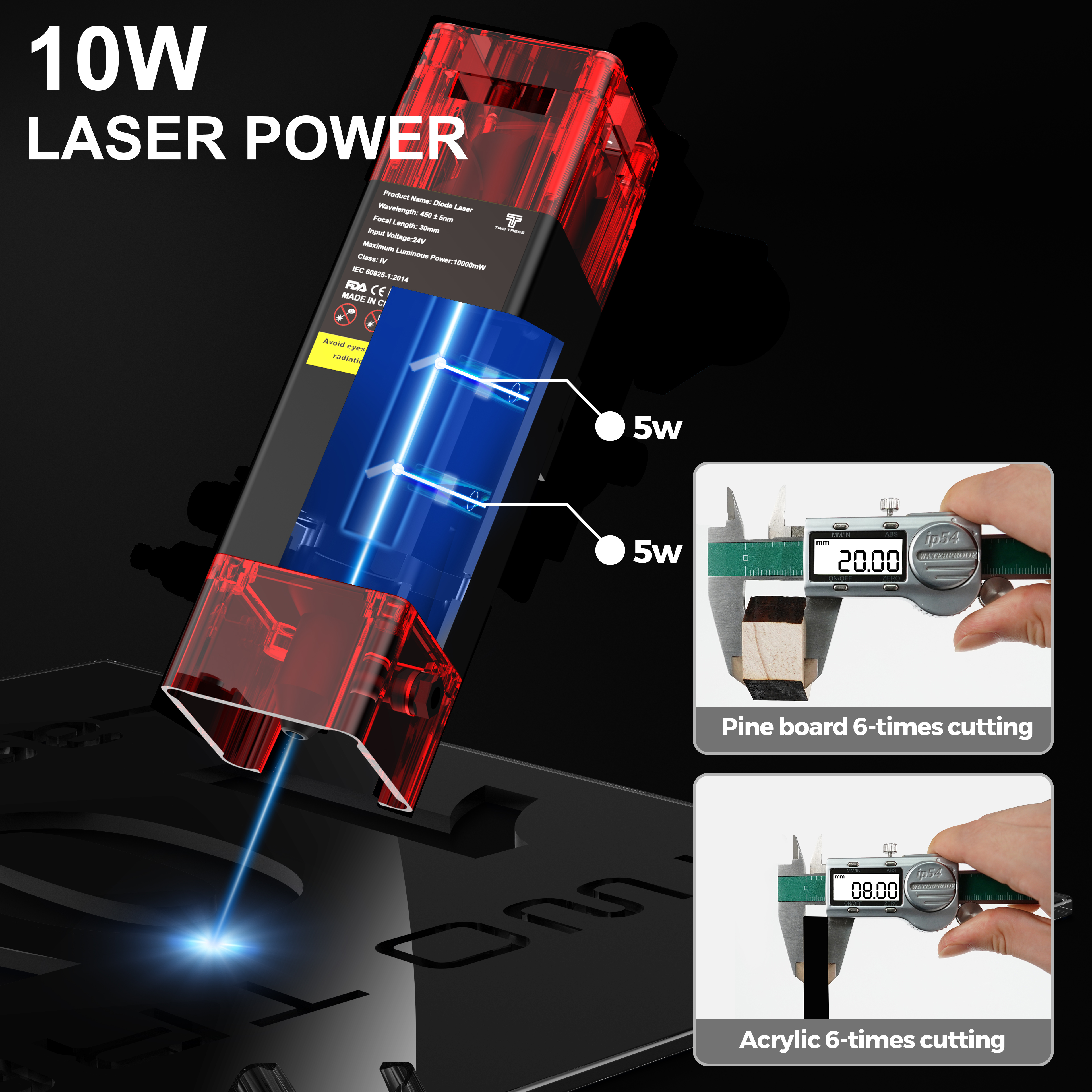 TWOTREES TTS-10 Pro Laser Engr - Industrial Laser Engraver For Metal 리뷰 및 가격
