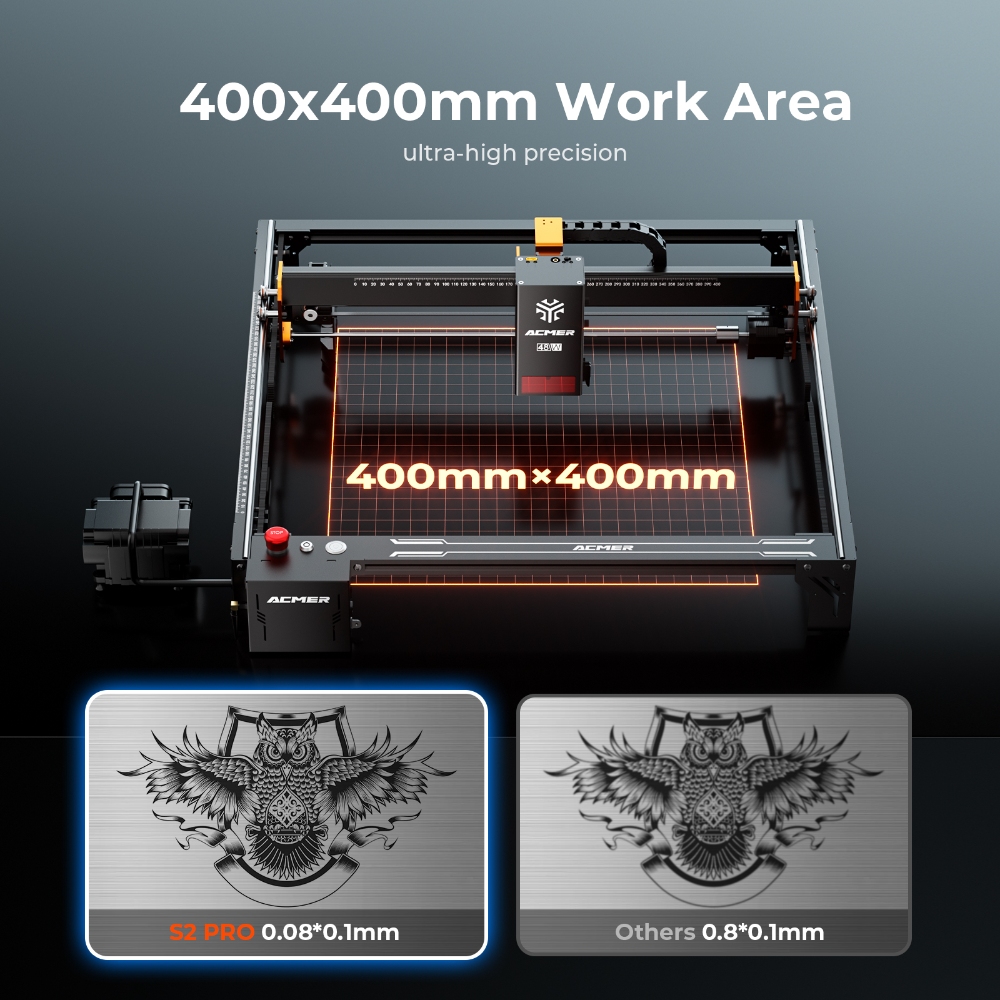 ACMER S2 PRO 36W/48W Laser Eng - Laser Engraving Software 리뷰 및 가격