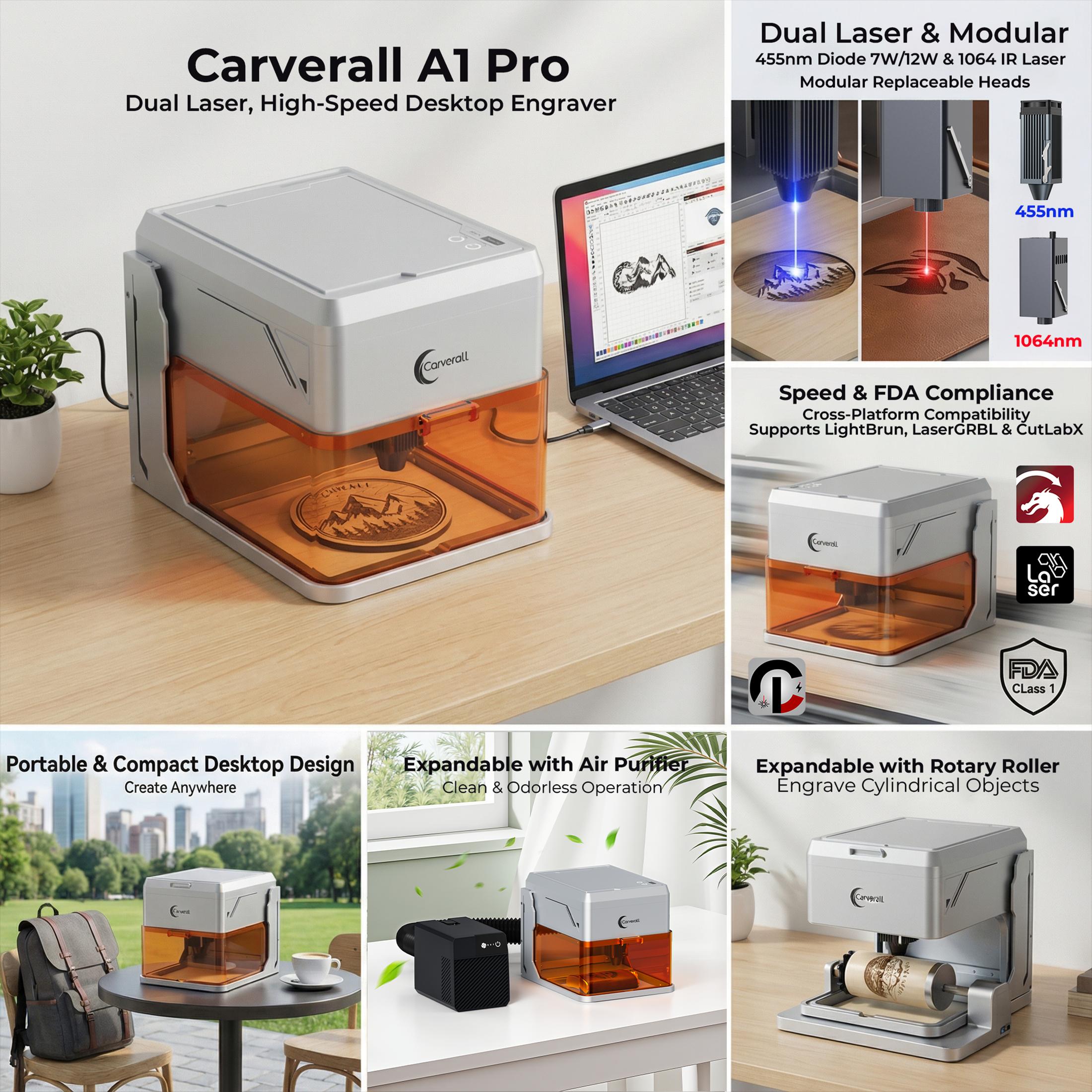 Carverall A1 Pro Laser Engrave - Industrial Laser Engraver For Metal 리뷰 및 가격