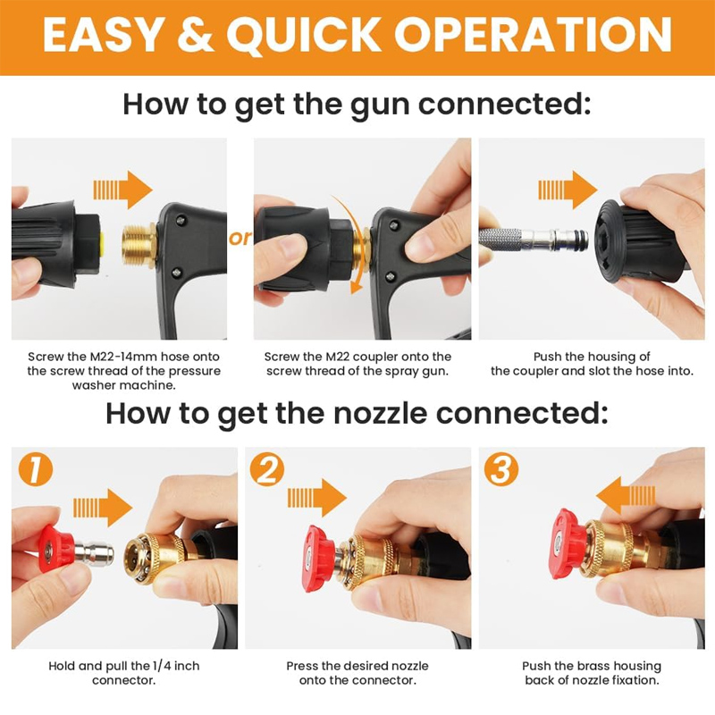 High Pressure Washer Gun with  - Laser Nozzle Ceramic 리뷰 및 가격