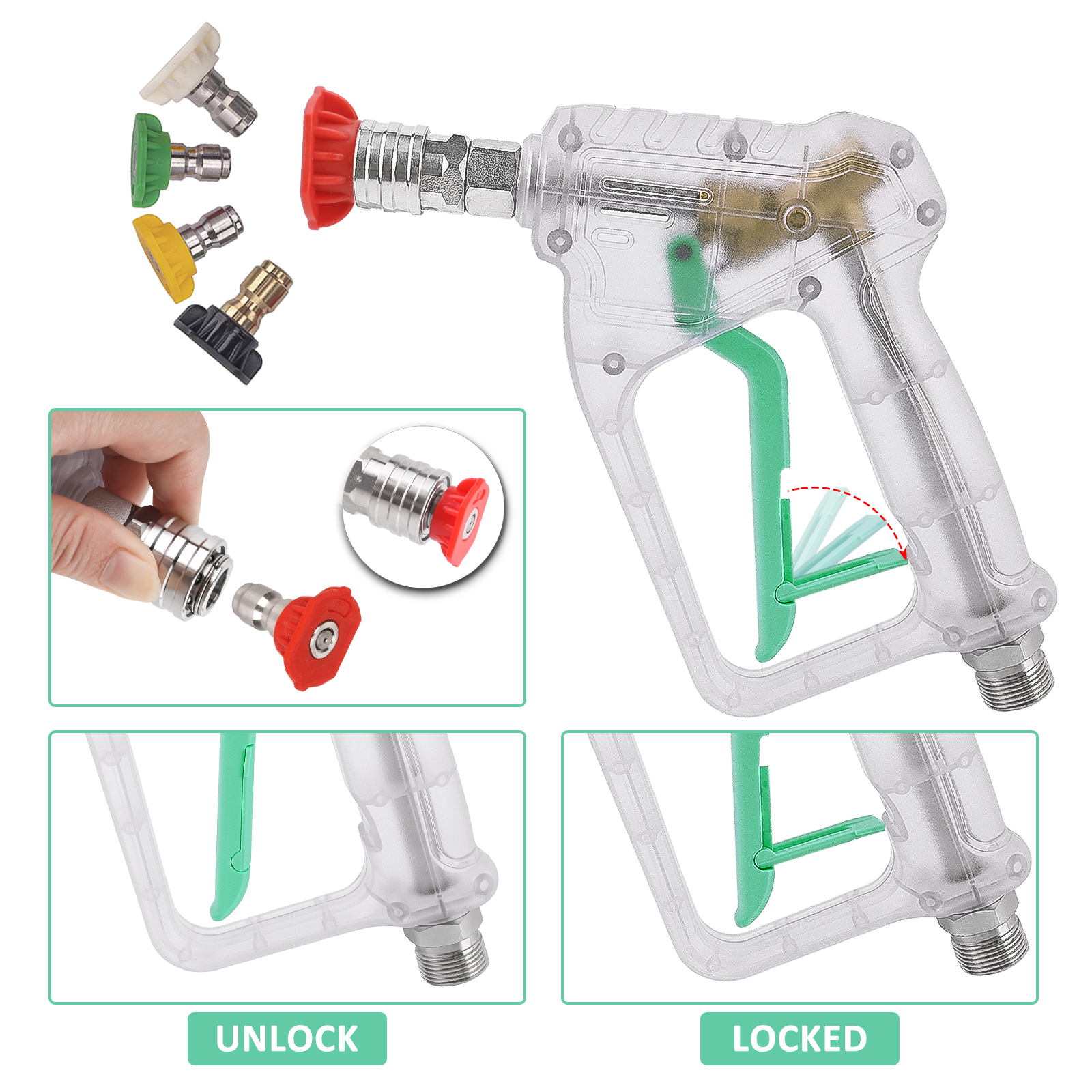Pressure Washer Gun Kit - Conv - Laser Nozzle Ceramic 리뷰 및 가격