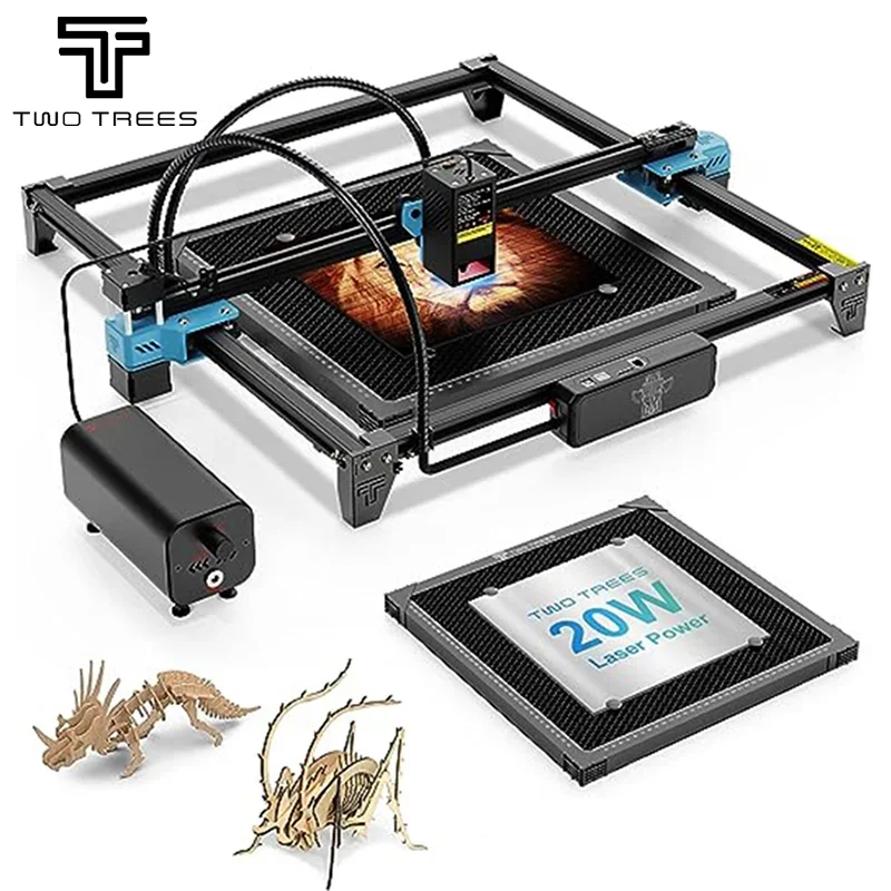 TWOTREES TTS-20 Pro 20W Metal  - Laser Engraving Software 리뷰 및 가격